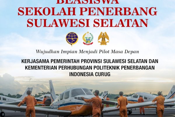 Beasiswa Pilot 2026, Gubernur Andi Sudirman Ajak Generasi Muda Raih Cita-cita di Dunia Penerbangan