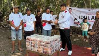 Gandi Rusdi Keliling Daerah di Sulsel, Salurkan Daging Kurban dan Konsolidasi Kader PSI
