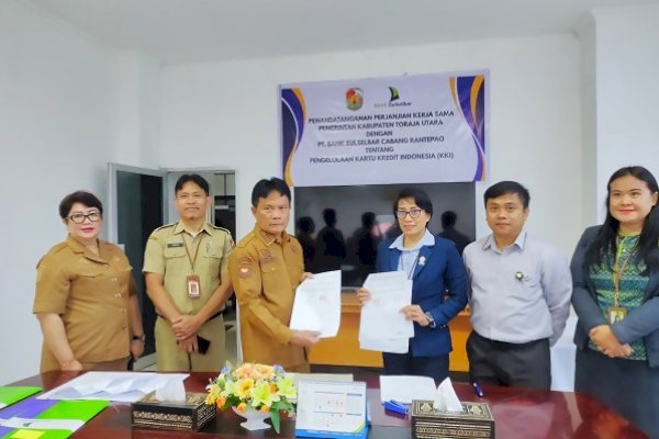Bank Sulselbar dan Pemkab Toraja Utara Terapkan KKI untuk Transaksi Non Tunai