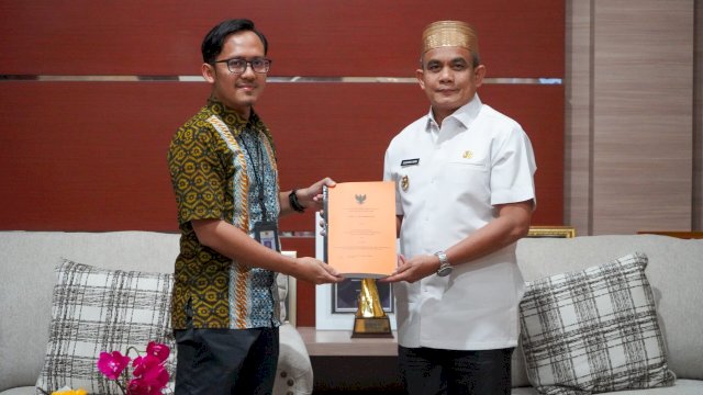 Badan Pemeriksa Keuangan (BPK) Republik Indonesia Perwakilan Provinsi Sulawesi Selatan melakukan audiensi dengan Wakil Bupati Pinrang, Sudirman Bungi, S.IP.