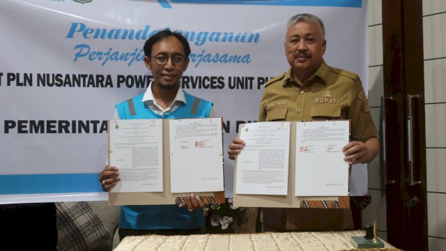 Bupati Pinrang, H.A. Irwan Hamid, S.Sos, menerima dua audiensi masing-masing dari pihak PT PLN Nusantara Power Unit Services PLTD Suppa.