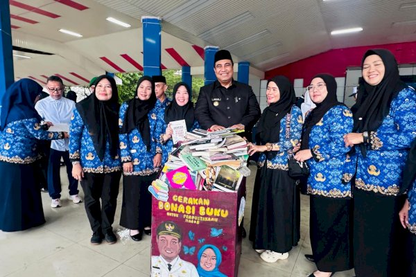 Bupati Chaidir Syam Pimpin Gerakan Donasi Buku ASN, Perkuat Budaya Literasi di Maros
