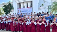 Pelajar Ikut Upacara HKN di Lutim, Literasi Ditanamkan Sejak Dini