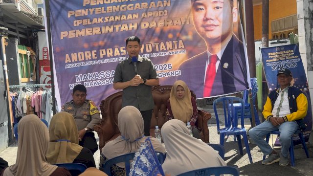 Ketua Komisi C DPRD Provinsi Sulawesi Selatan, Andre Prasetyo Tanta (APT).