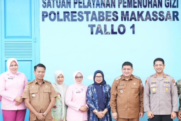 Wali Kota dan Kapolrestabes Makassar Launching SPPG Tallo 1 untuk 10 Sekolah