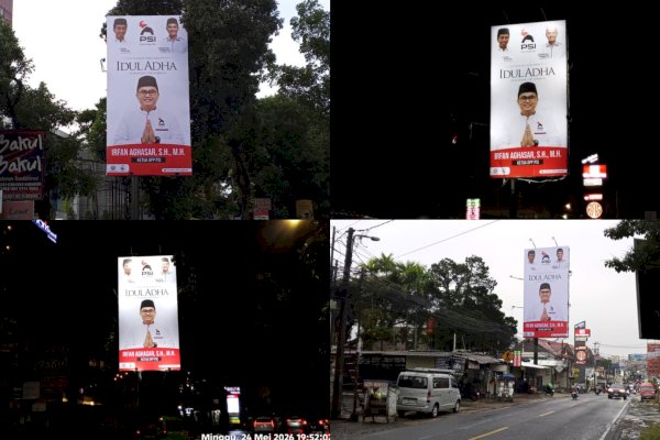 Wajah Irfan Aghasar Tersebar di Bogor-Cianjur, Salurkan 8 Ekor Sapi Kurban untuk Kader PSI dan Masyarakat