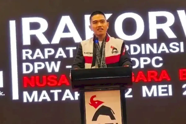 Kaesang Lantik Eks Sekretaris PDIP Pimpin PSI NTB, Dorong Penguatan hingga Akar Rumput