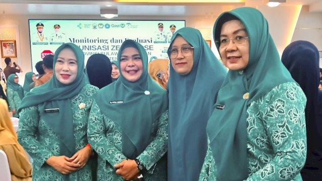 Ketua Tim Penggerak PKK Pinrang, Hj. A. Sri Widiati A. Irwan, menghadiri kegiatan Monev IZD Tingkat Sulsel.