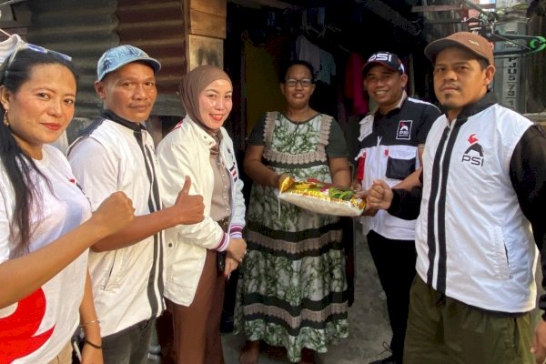PSI Makassar Konsisten Turun ke Lorong-Lorong, Warga Sangat Sambut Antusias