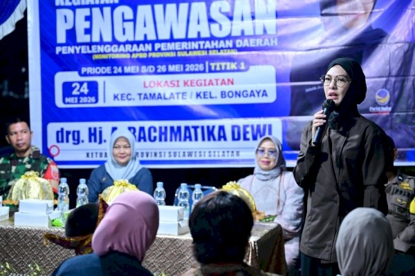 Andi Rachmatika Dewi Dukung Gagasan “Museum Terbuka” Lewat Mural Sejarah di SMAN 8 Makassar