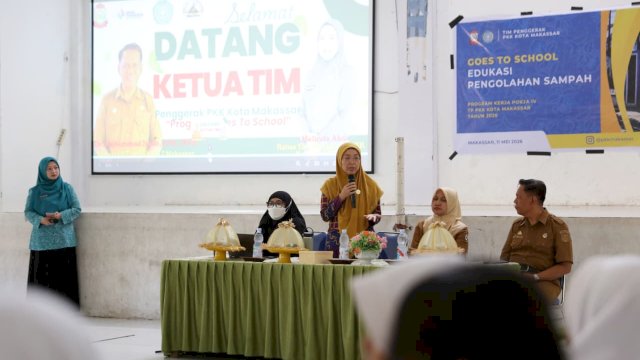 Ketua TP PKK Makassar Luncurkan Program Goes to School, Edukasi Pengelolaan Sampah di SMP Makassar