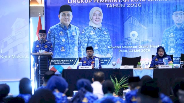 Raker KORPRI Makassar, Sekda Makassar Dorong Perkuat Pelayanan Publik dan Solidaritas ASN
