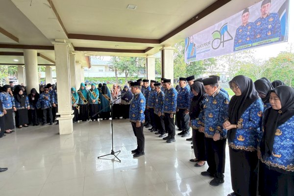 Pimpin Upacara HKN, Wali Kota Tasming Hamid Tekankan Literasi dan Penguatan Karakter ASN