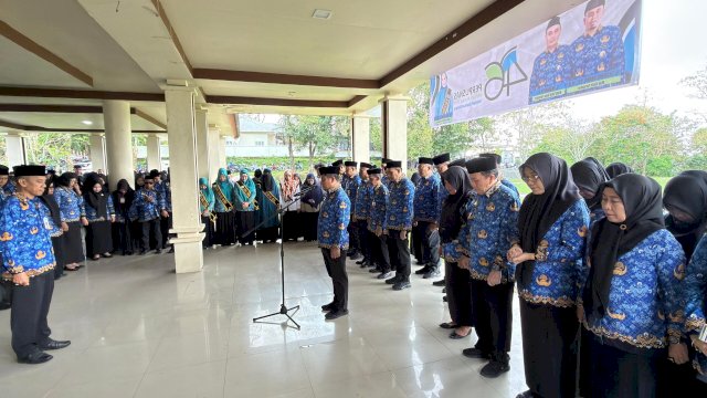 Pimpin Upacara HKN, Wali Kota Tasming Hamid Tekankan Literasi dan Penguatan Karakter ASN
