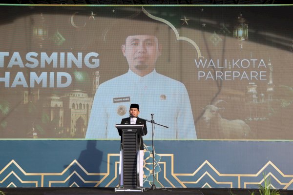 Di Hari Raya Idul Adha, Tasming Hamid Sampaikan Tren Positif Capaian Pembangunan Kota Parepare