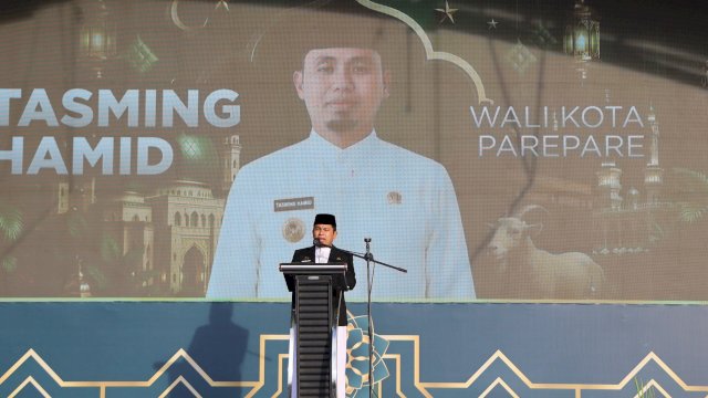 Di Hari Raya Idul Adha, Tasming Hamid Sampaikan Tren Positif Capaian Pembangunan Kota Parepare