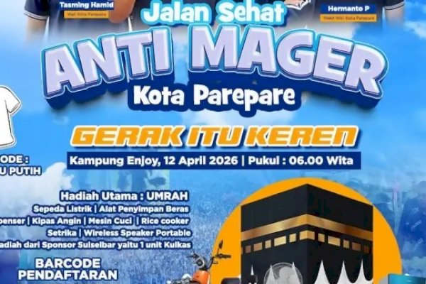 Bank Sulselbar Dukung Jalan Sehat Anti Mager 2026 di Parepare