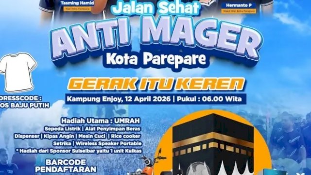 Bank Sulselbar Dukung Jalan Sehat Anti Mager 2026 di Parepare