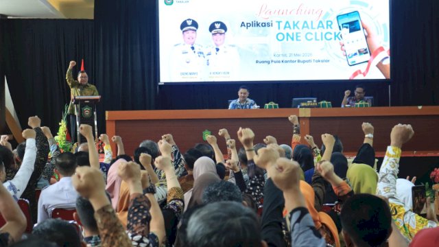 Satukan Layanan Digital, Bupati Takalar Launching Aplikasi Takalar One Click