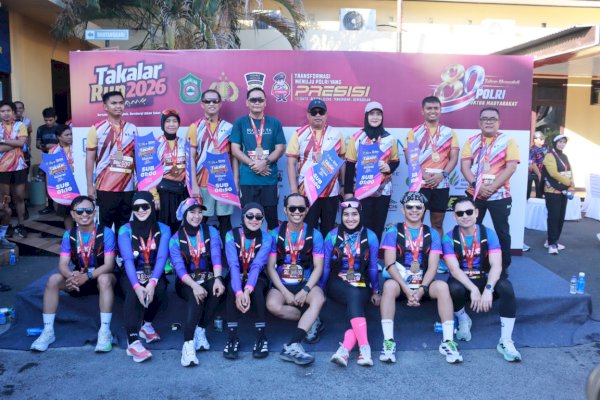 Takalar Run 2026 Sukses Digelar, Bupati Firdaus Daeng Manye Apresiasi Polres Takalar