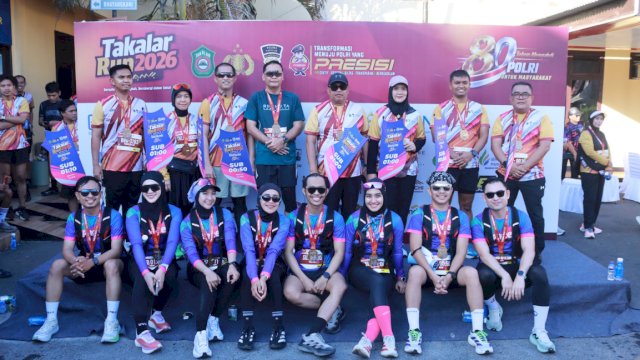 Takalar Run 2026 Sukses Digelar, Bupati Firdaus Daeng Manye Apresiasi Polres Takalar