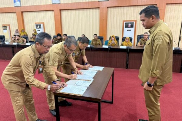 Bupati Bantaeng Pimpin Penandatanganan Pakta Integritas dan Perjanjian Kinerja Perangkat Daerah 2026