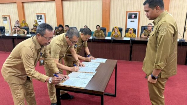 Bupati Bantaeng Pimpin Penandatanganan Pakta Integritas dan Perjanjian Kinerja Perangkat Daerah 2026