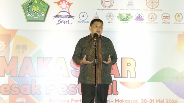 Wali Kota Makassar, Munafri Arifuddin, menghadiri kegiatan Sannipata Waisak dalam rangka Hari Trisuci Waisak 2570 BE/2026.
