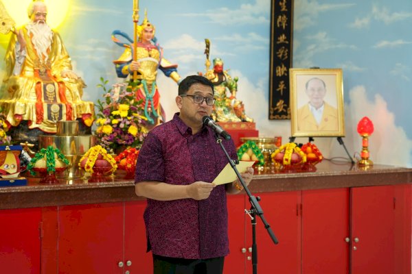 Munafri Resmikan Kelenteng Ji Li Gong, Tekankan Toleransi dan Pembinaan Generasi Muda