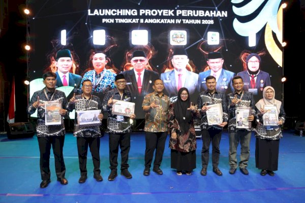 Bupati Luwu Timur Launching Enam Proyek Perubahan PKN II LAN Angkatan IV Tahun 2026