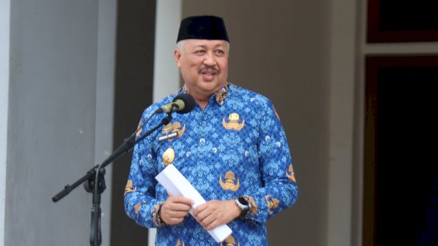 Bupati Pinrang, H.A. Irwan Hamid, S.Sos, secara resmi melakukan pencanangan Sensus Ekonomi Tahun 2026 Tingkat Kabupaten Pinrang.