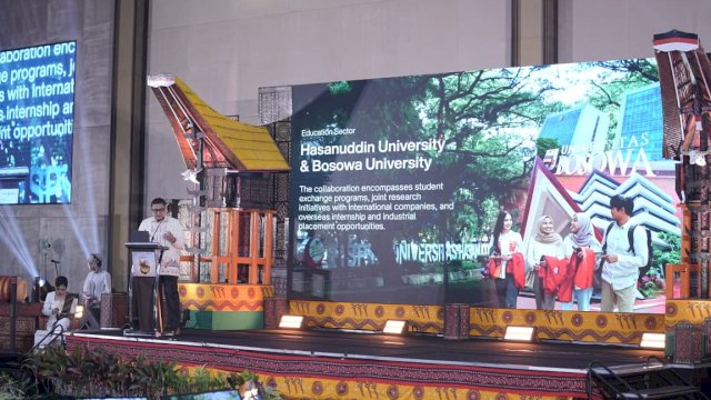 Wali Kota Makassar, Munafri Arifuddin, memaparkan langsung potensi pengembangan kawasan Seaplane serta pembangunan Stadion Untia saat menjadi narasumber pada Business Forum Indonesia Gastrodiplomacy Series (IGS) 2026.