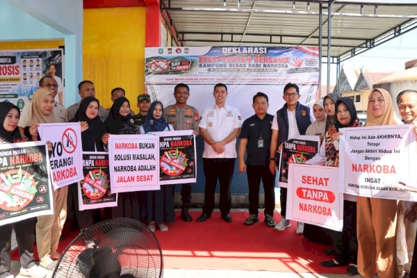 Pangkep Perkuat Perang Melawan Narkoba, Kampung Majannang Dideklarasikan Bebas Narkoba