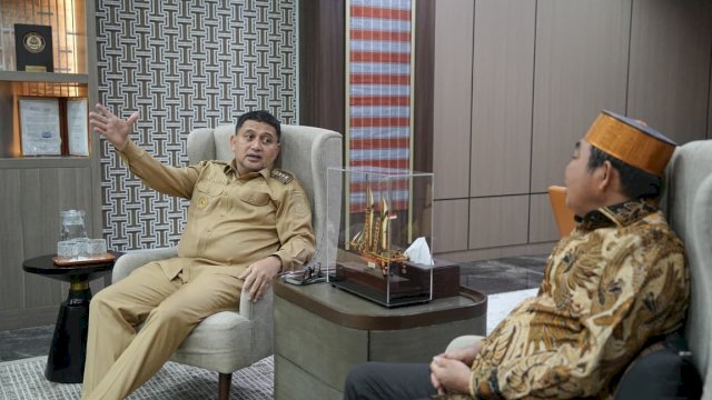 Wali Kota Makassar, Munafri Arifuddin, menerima audiensi para pemangku adat kerajaan Tallo, Gowa dan Toraja yang dipimpin oleh Andi Badi Sommeng, di Balai Kota Makassar.