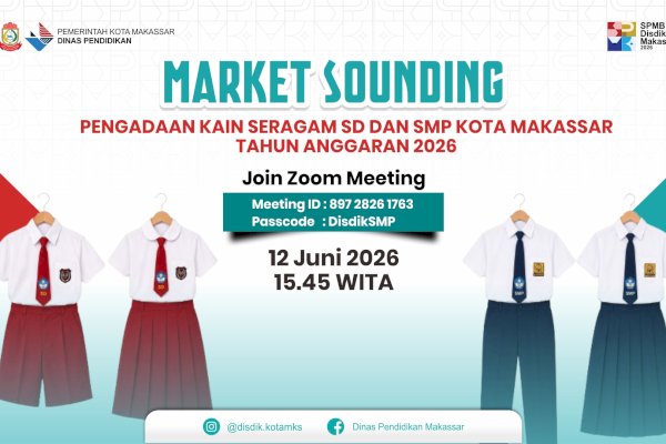 Disdik Makassar Gelar Market Sounding Pengadaan Kain Seragam SD dan SMP Tahun Anggaran 2026