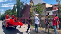 Puluhan Personel BPBD & Tim Kecamatan Turun Bersihkan Kanal Kandea dari Sampah Kiriman