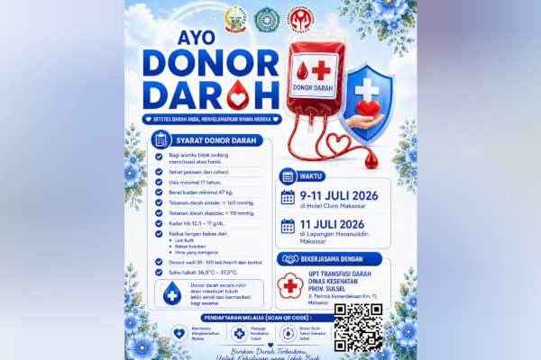 Ayo Donor Darah! Semarak HKG PKK ke-54 dan 46 Tahun Dekranas Bantu Jaga Ketersediaan Stok Darah