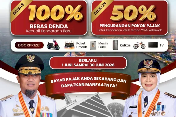 Pemprov Sulsel Hapus Denda Pajak Kendaraan 100 Persen, Beri Diskon Pokok Pajak hingga 50 Persen