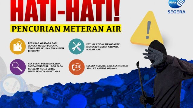 PDAM Makassar Soroti Maraknya Pencurian Meter Air, Warga Diminta Aktif Melapor