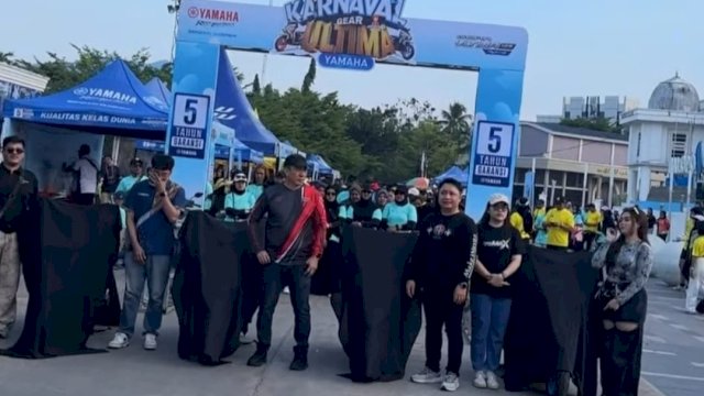Warga Kota Palopo menyambut antusias perhelatan event Karnaval Gear Ultima yang diprakarsai PT. Suracojaya Abadi Motor (SJAM) selaku main dealer Yamaha Indonesia wilayah Sulselbar.