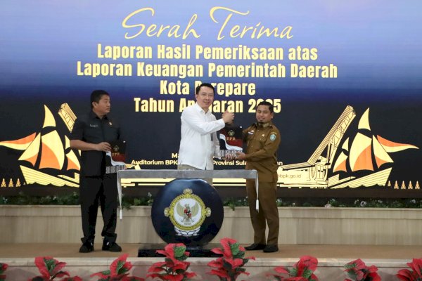 Terima Opini WTP dari BPK, Pemkot Parepare Tegaskan Komitmen Transparansi Anggaran