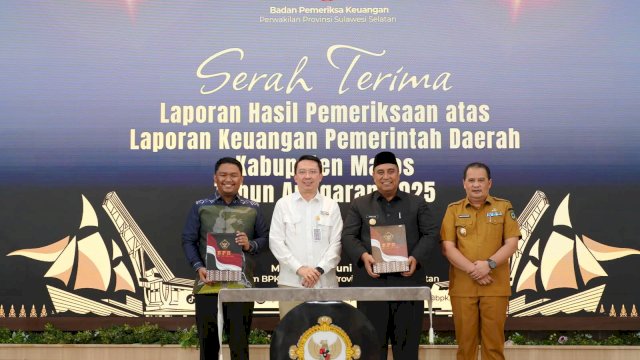 Konsisten Kelola Keuangan Daerah, Pemkab Maros Pertahankan WTP ke-14 Berturut-turut