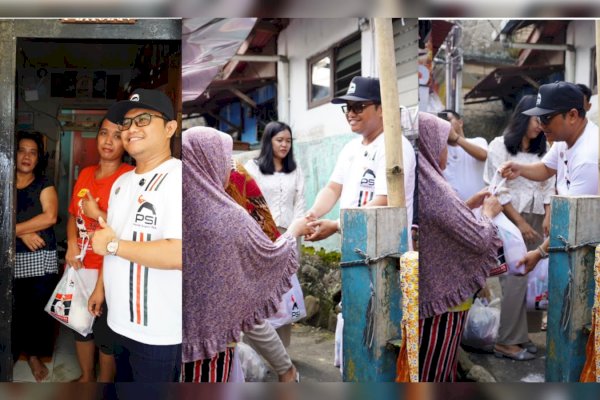 Ketua DPP PSI Irfan Aghasar Keliling Bogor, Antar Sembako ke Kader Ranting dan Warga dari Rumah ke Rumah