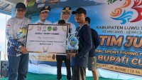 Sekda Lutim Tutup National Sport Fishing Tournament Bupati Cup I, Tim Mata Kail Raih Juara Umum