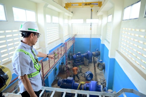 Perkuat Pasokan Air, Direksi PDAM Makassar Tinjau Persiapan Pemasangan Pompa Air Baku Moncongloe