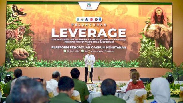 Kemenhut resmi meluncurkan proyek kolaboratif LEVERAGE (Law Enforcement for Sustainable Viable Ecosystems and Biodiversity Resilience through Multi-Sectors Engagement).