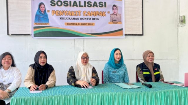 TP PKK Bantaeng Sosialisasikan Imunisasi dan Bahaya Campak
