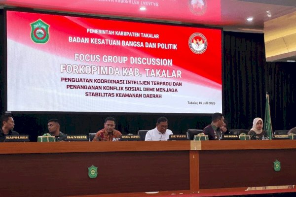 Forkopimda Takalar Perkuat Sinergi Intelijen, Bupati Daeng Manye Tekankan Deteksi Dini Cegah Konflik Sosial