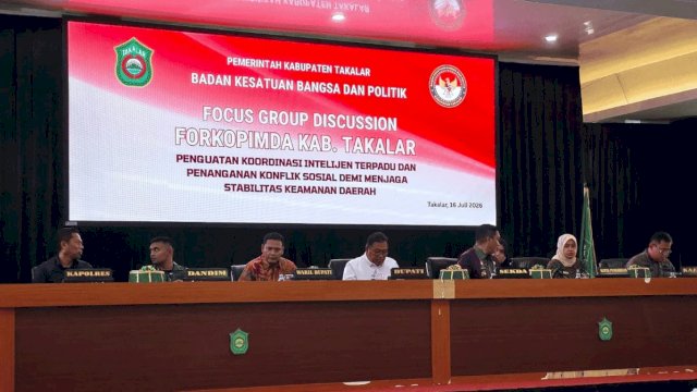 Forkopimda Takalar Perkuat Sinergi Intelijen, Bupati Daeng Manye Tekankan Deteksi Dini Cegah Konflik Sosial