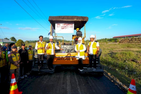 Andi Sudirman-Fatmawati Rusdi Groundbreaking MYP Sulsel Paket 6 untuk 20 Ruas Jalan Provinsi